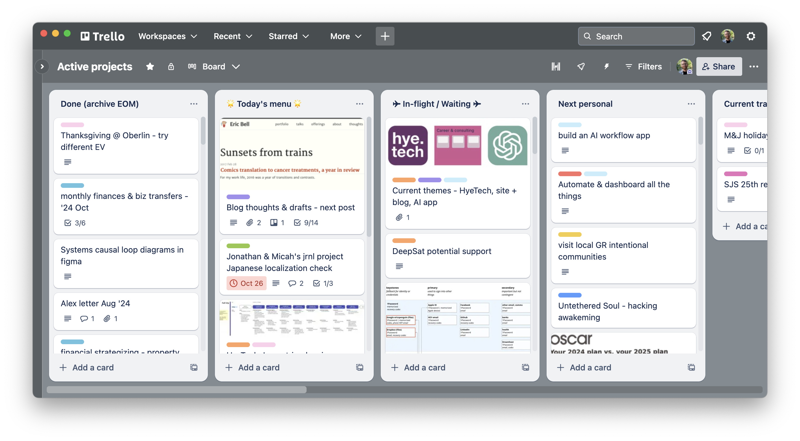 trello snapshot