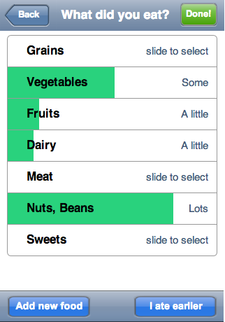 Frood: frictionless food entry on mobile